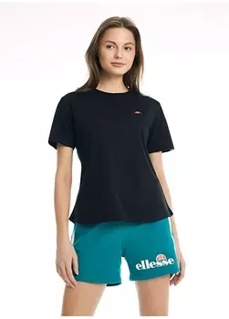 Черная женская футболка с круглым вырезом Ellesse