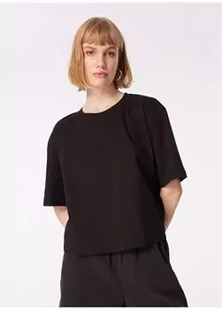 Черная женская футболка с круглым вырезом W241608001-Футболка с круглым вырезом Wrangler, черный