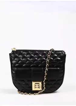 Черная женская кожаная сумка через плечо 23X18x7 05PCC23K2058-LSA S Pierre Cardin, черный