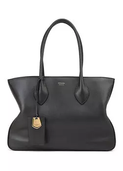 Черная женская кожаная сумка Ferragamo