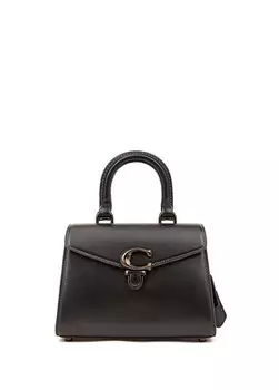 Черная женская кожаная сумка sammy Coach