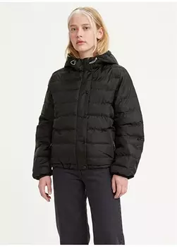 Черная женская куртка стандартного кроя на пуговицах Levis
