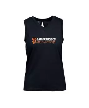 Черная женская майка San Francisco Giants Paisley Chase с V-образным вырезом LevelWear, черный