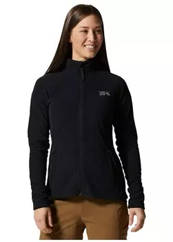 Черная женская однотонная флисовая толстовка с высоким воротником Mountain Hardwear