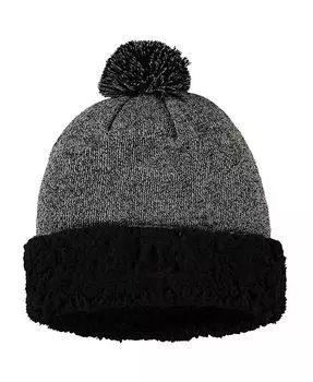 Черная женская плотная вязаная шапка с манжетами и помпоном Texas A&M Aggies Top Of The World, черный