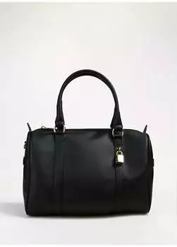 Черная женская сумка 315х22х18 см LOCK-SHAMEKA Fabrika, черный