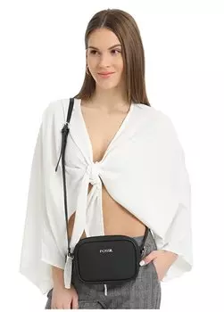 Черная женская сумка через плечо 19X13x7 см 05FO24Y5024 Fossil, черный