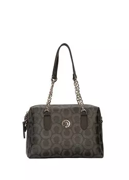 Черная женская сумка через плечо 28X24x8 см US24203 U.S. Polo Assn., черный