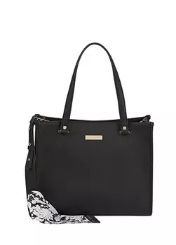 Черная женская сумка через плечо 33х26х12 см 10218 Laura Ashley, черный