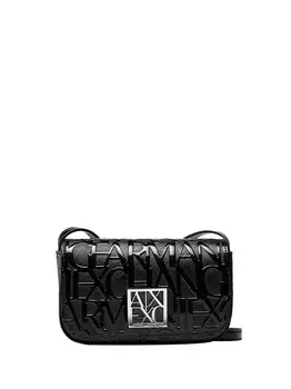 Черная женская сумка через плечо Armani Exchange