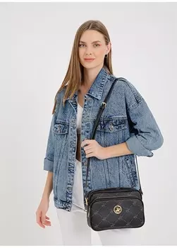 Черная женская сумка через плечо Beverly Hills Polo Club