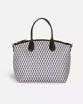 Черная женская сумка через плечо Born среднего размера на молнии Lonbali, черный