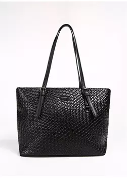 Черная женская сумка через плечо David Jones