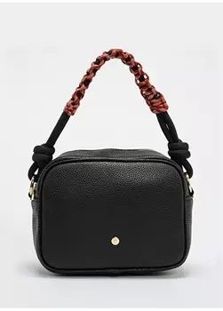 Черная женская сумка через плечо F By Fabrika