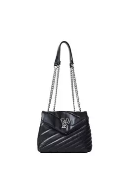 Черная женская сумка через плечо Gaelle Paris