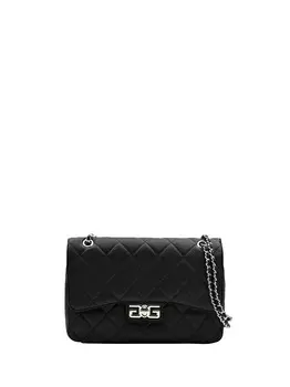 Черная женская сумка через плечо Gaelle Paris