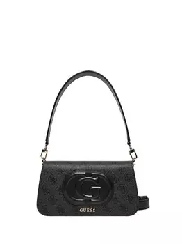 Черная женская сумка через плечо Guess