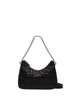Черная женская сумка через плечо Guess