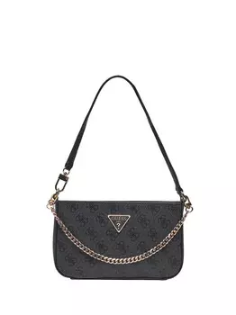 Черная женская сумка через плечо Guess