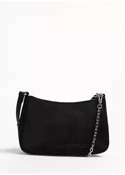 Черная женская сумка через плечо Karl Lagerfeld