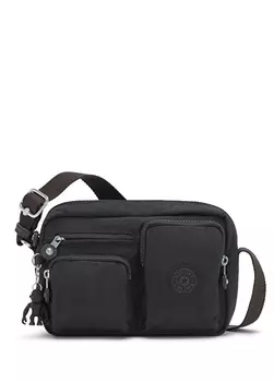 Черная женская сумка через плечо Kipling