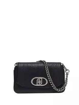 Черная женская сумка через плечо Liu Jo