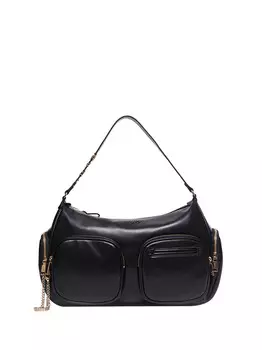 Черная женская сумка через плечо Liu Jo