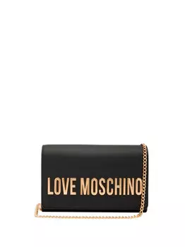 Черная женская сумка через плечо Moschino