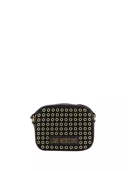 Черная женская сумка через плечо Moschino