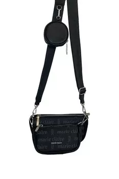 Черная женская сумка через плечо Pamela MC231103765 Marie Claire