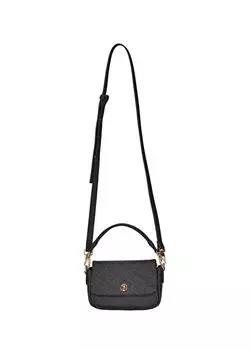 Черная женская сумка через плечо размером 19х11х7 см US24101 U.S. Polo Assn., черный