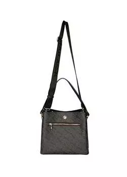 Черная женская сумка через плечо размером 26X22x13 см US24109 U.S. Polo Assn., черный