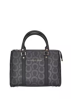 Черная женская сумка через плечо размером 29X21x12 см US24205 U.S. Polo Assn., черный