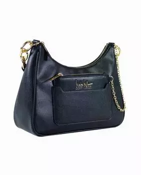 Черная женская сумка через плечо с мешочком для монет Nicole Miller, черный