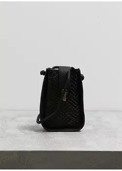 Черная женская сумка для телефона Fabrika