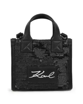 Черная женская сумочка из полиэстера Karl Lagerfeld Kids