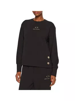 Черная женская толстовка Armani Exchange