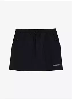 Черная женская юбка стандартного кроя S241096-001 Micro Collection W Skor Skechers, черный