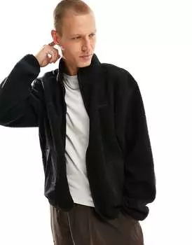 Черная зимняя куртка из шерпы Nike Club