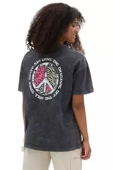 ЧЕРНАЯ ФУТБОЛКА ДЛЯ ЖЕНЩИН/ДЕВОЧЕК Vans, черный