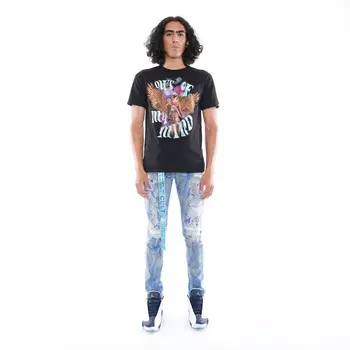 ЧЕРНАЯ ФУТБОЛКА "OUT OF MY MIND" С КОРОТКИМ РУКАВОМ И КРУГЛЫМ ВЫРЕЗОМ Cult of Individuality-Men, черный