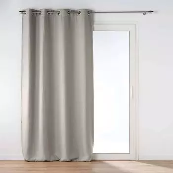 ЧЕРНАЯ плотная штора с люверсами, 135 х 240 см Douceur d'interieur