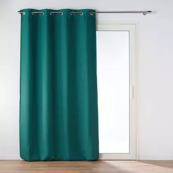 ЧЕРНАЯ плотная штора с люверсами, 135 х 240 см Douceur d'interieur