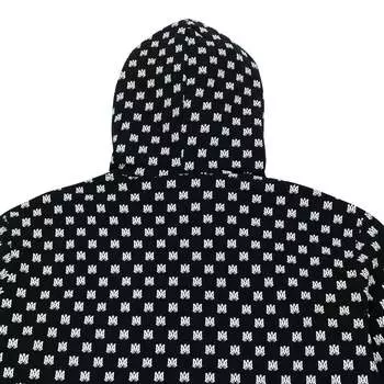 ЧЕРНАЯ ТОЛСТОВКА С КАПЮШОНОМ НА ВСЮ ПОВЕРХНОСТЬ Amiri