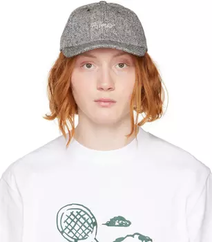 Черно-белая кепка с надписью Palmes