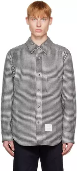 Черно-белая куртка с узором \гусиные лапки\"" Thom Browne