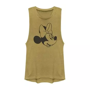 Черно-белая майка с мускулами для юниоров Disney's Minnie Mouse Licensed Character, цвет Gold Heather