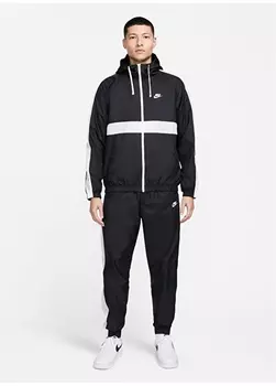 Черно-белая мужская куртка на молнии Nike