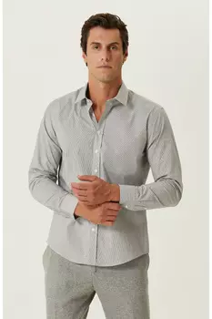 Черно-белая рубашка Network, черный