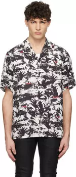 Черно-белая рубашка Palmtree Resort Ksubi